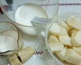 梨とバナナのスムージー否ミックスジュース作り方1写真
