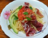 無花果とトマトの冷製パスタ♪作り方4写真