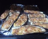 ナスとカニカマで　味噌味茄子ボート作り方6写真