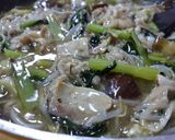 豚バラとなすと小松菜のあんかけ焼きそば作り方7写真