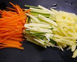 簡単！シャキシャキポテトのカレー醤油作り方1写真