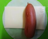 ☆餃子の皮でチーズウインナー巻き☆作り方1写真