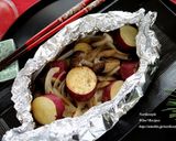 きのことさつまいものバターホイル焼き作り方5写真
