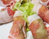 レンジで超簡単！肉巻きレタスポン酢作り方2写真