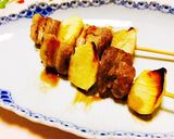 簡単！豚肉とりんごの串焼き作り方7写真