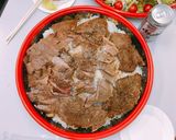 ３つの味が楽しめる！メガ盛り　ステーキ丼作り方3写真
