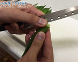 簡単おつまみ☆オクラのお好み焼き風作り方2写真