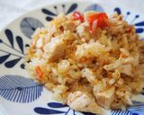 炊飯器で簡単！むね肉トマトピラフ♪作り方8写真