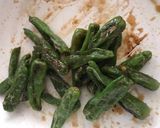 ししとうのメープルごま味噌和え作り方2写真