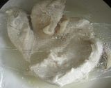 レンジ蒸し鶏胡麻ソースサラダ作り方1写真