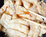 砂糖で油抜き？やさしい味の簡単いなり寿司作り方8写真