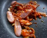 ウインナーとキムチの焼きうどん♪作り方3写真