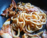 ウインナーとキムチの焼きうどん♪作り方4写真