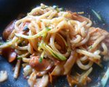 ウインナーとキムチの焼きうどん♪作り方5写真