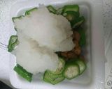 オクラ納豆のおろし酢作り方1写真