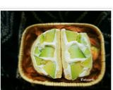 メロンのヨーグルトフルーツサンドイッチ作り方3写真