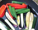 鶏肉と夏野菜のソテー☆中華風甘酢ソース作り方8写真