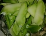 ☆鶏ハツとブロッコリーの茎の塩炒め☆作り方1写真
