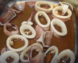 どんこ椎茸と里芋とイカの煮物作り方3写真
