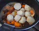 どんこ椎茸と里芋とイカの煮物作り方4写真