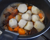 どんこ椎茸と里芋とイカの煮物作り方4写真