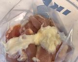 ジューシー鶏むね肉の、マヨ味噌チーズ焼き作り方5写真