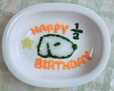 【離乳食】ハーフバースデー スヌーピー作り方5写真
