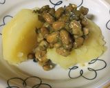 ほくほくジャガイモの納豆バジルのせ作り方3写真