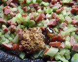 まかないランチ♪セロリのマスタード炒飯作り方4写真