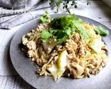 鶏ひき肉のレモンペッパー焼きそば♡作り方4写真