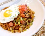 鶏ひき肉のレモンペッパー焼きそば♡作り方9写真