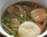 もち麩と鶏肉の葛たたきすまし汁作り方5写真