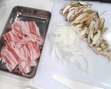 豚バラ肉と椎茸のうま辛！味噌キムチ作り方1写真