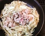 豚ばらとごぼうの炒り煮作り方4写真