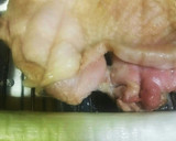 魚グリルで簡単！鶏もも肉とネギの塩焼き♪作り方5写真