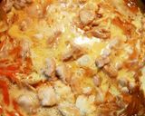 人参入り♪彩り豊かな親子丼作り方4写真