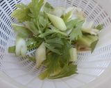 豚とセロリの甘みそ炒め作り方1写真