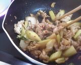 豚とセロリの甘みそ炒め作り方3写真