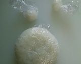 麦ワラ帽子をかぶったパンダちゃん弁当♡作り方1写真