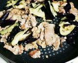 油少な目　豚こまの油茄子作り方5写真