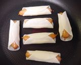 餃子の皮で作るトルティーヤチーズドッグ作り方4写真