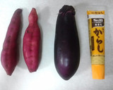 茄子と さつま芋と玉ねぎの お味噌汁作り方1写真