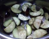 茄子と さつま芋と玉ねぎの お味噌汁作り方4写真