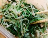 簡単！水菜とえのきのポン酢の胡麻和え♪作り方4写真