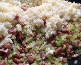 まかないランチ♪セロリのマスタード炒飯作り方5写真
