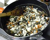 ひじき✿卵の煎り豆腐作り方3写真