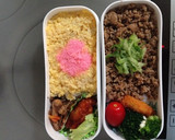 簡単 そぼろ丼 お弁当にも！二色丼作り方15写真