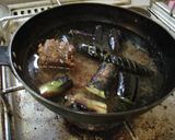 最速のフライパンでナスの味噌汁作り方16写真