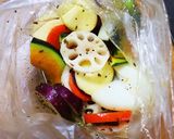 根菜のキノコ香しいチーズパン粉焼き作り方3写真