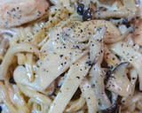 大磯屋♪鮭ときのこの味噌クリーム焼そば作り方7写真